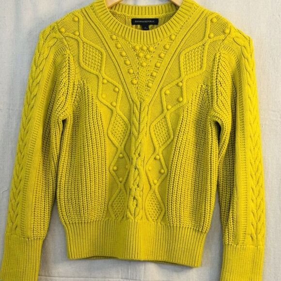 Banana Republic Wool Yellow Sweaters for Women Size Small - Picture 1 of 10